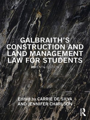 cover image of Galbraith's Construction and Land Management Law for Students
